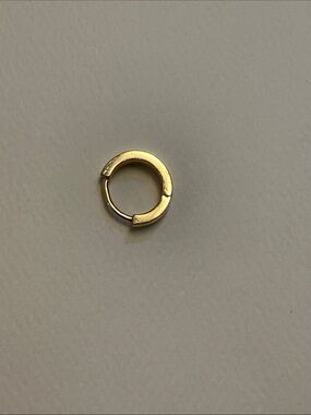 Single Gold Hinge Huggie Hoop Earring from Gorjana.